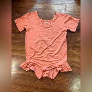 Kate Quinn Coral Baby Ruffle Bodysuit